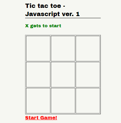 Tic-Tac-Toe board